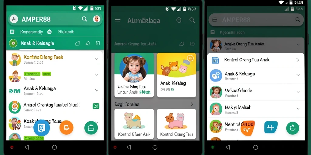Antarmuka AMPER88 yang mudah dipahami dan digunakan.