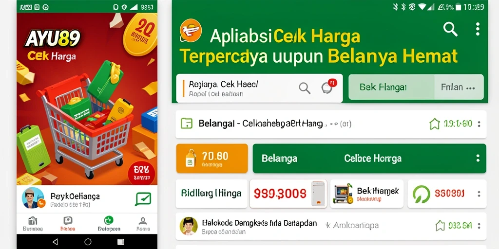 Tampilan antarmuka AYU89 menampilkan perbandingan harga yang jelas dan informatif.