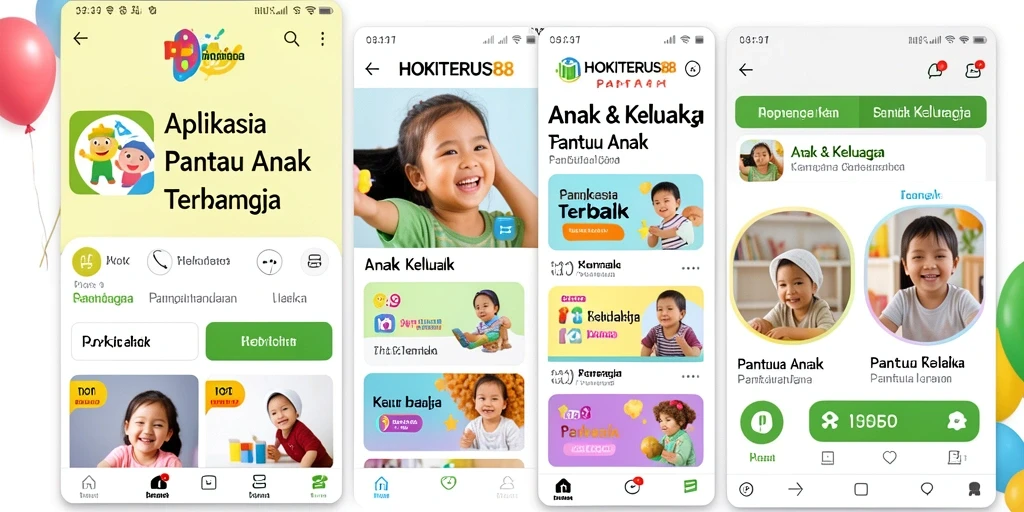 Antarmuka HOKITERUS88 menampilkan fitur Pantau Anak yang intuitif dan informatif.