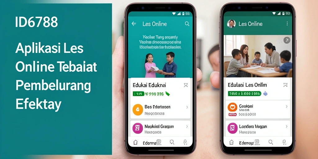 Screenshot ID6788 menampilkan antarmuka Les Online yang intuitif dan menarik.