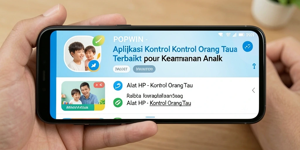 Antarmuka POPWIN yang intuitif untuk kontrol orang tua.