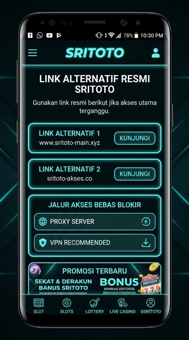Halaman Link Alternatif Sritoto untuk Pengguna Android